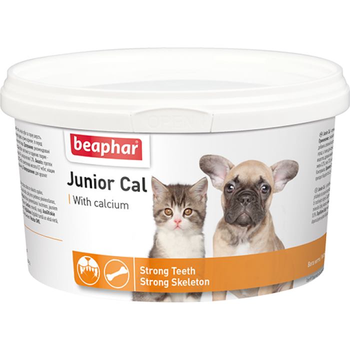 Beaphar Кормова добавка Junior Cal для кошенят та цуценят, 200г